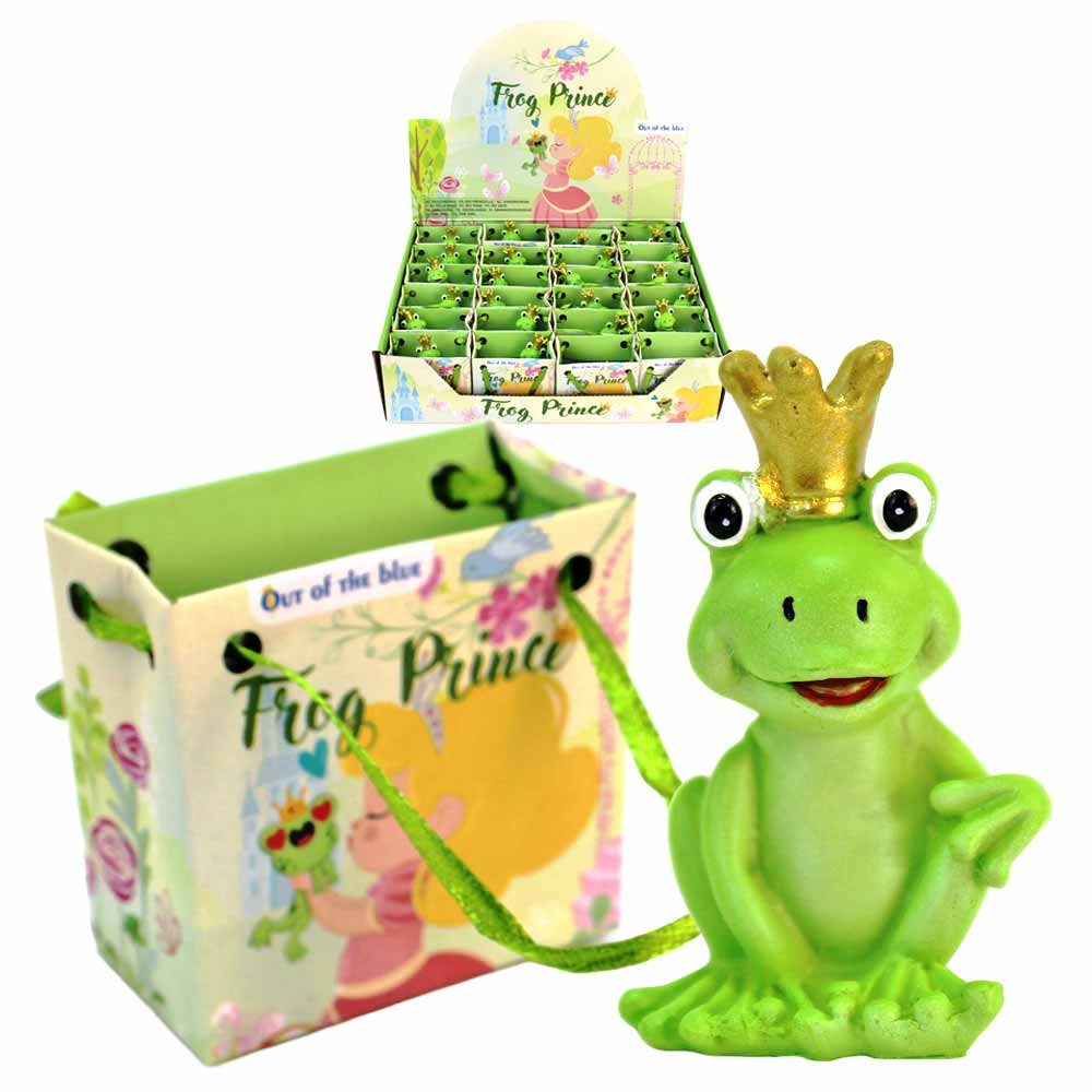 Out of the Blue Dekofigur 24 Stück Froschprinz Figur Polyresin in Papiertüte - ca. 6 cm (24 St)