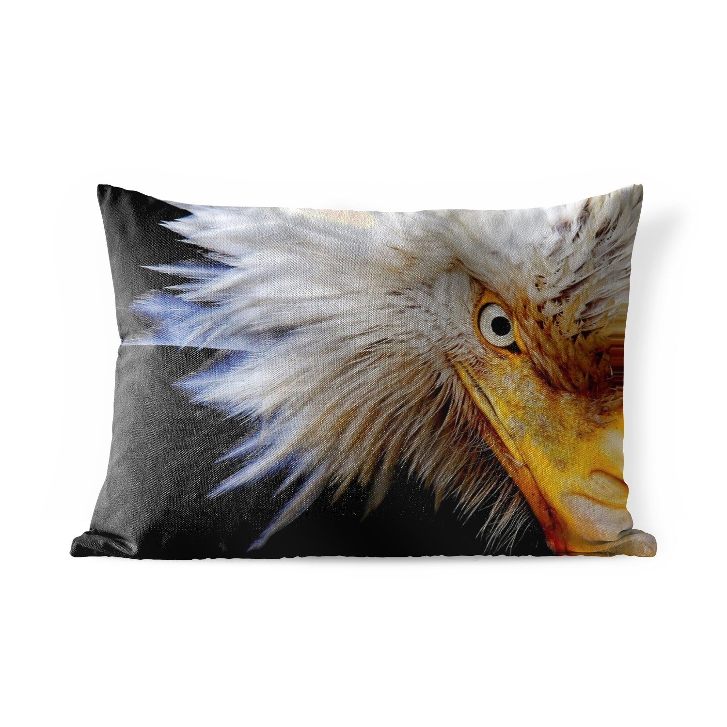 MuchoWow Dekokissen Vogel - Auge - Schnabel, Outdoor-Dekorationskissen, Polyester, Dekokissenbezug, Kissenhülle