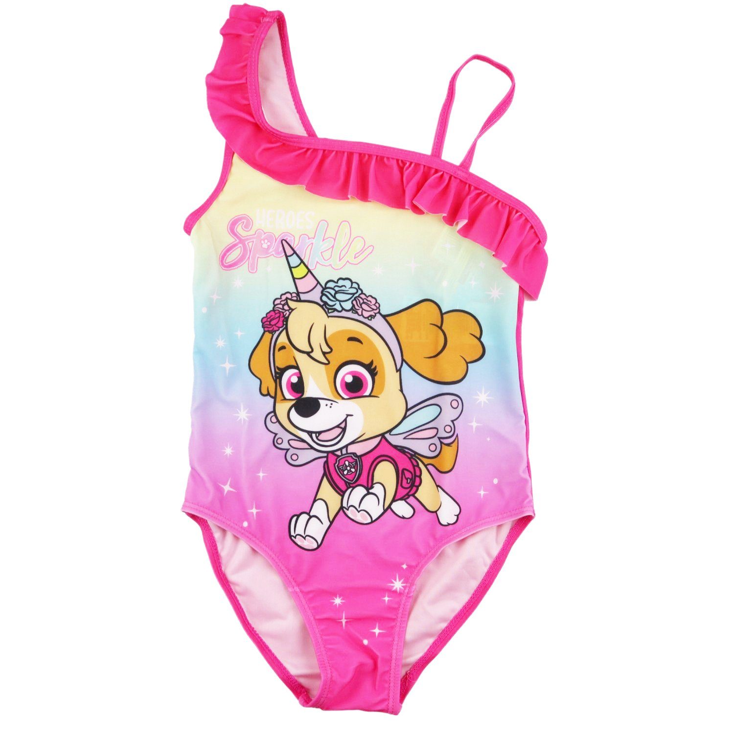 PAW PATROL Badeanzug Paw Patrol Skye Einhorn Mädchen Kinder Badeanzug Gr.  98 bis 128