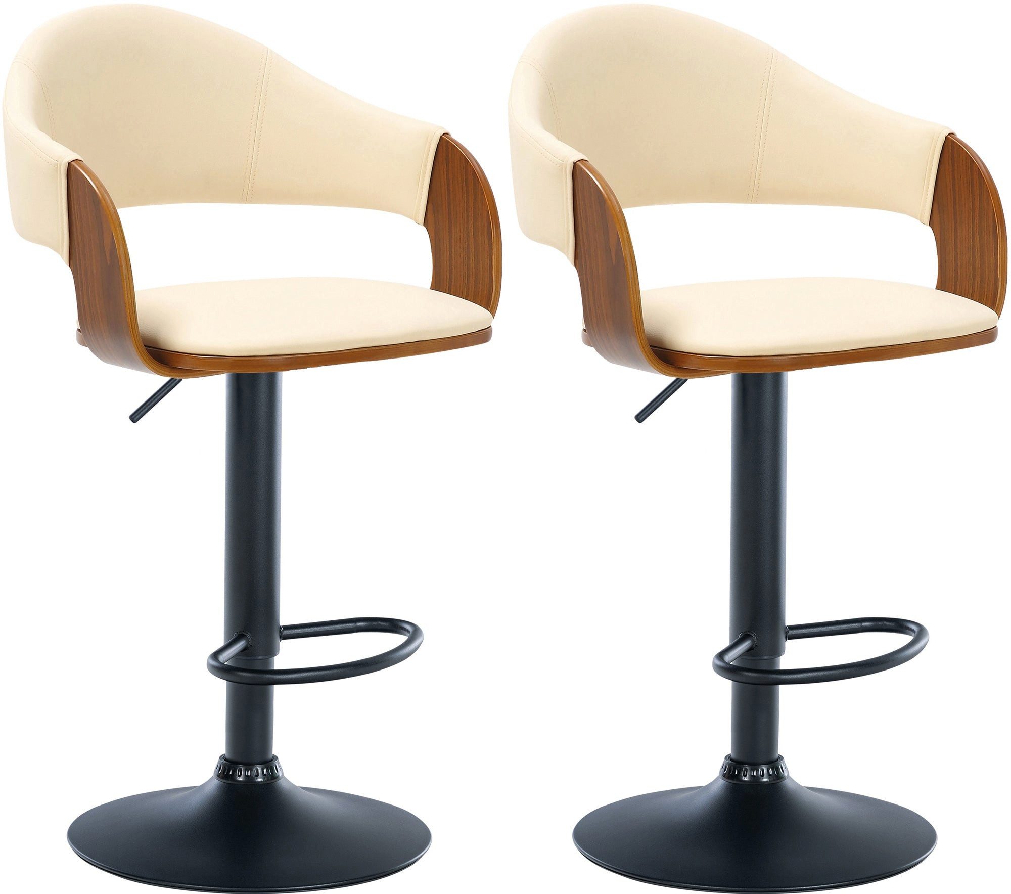 Bistrostuhl 2er Set Barhocker Nilse Kunstleder