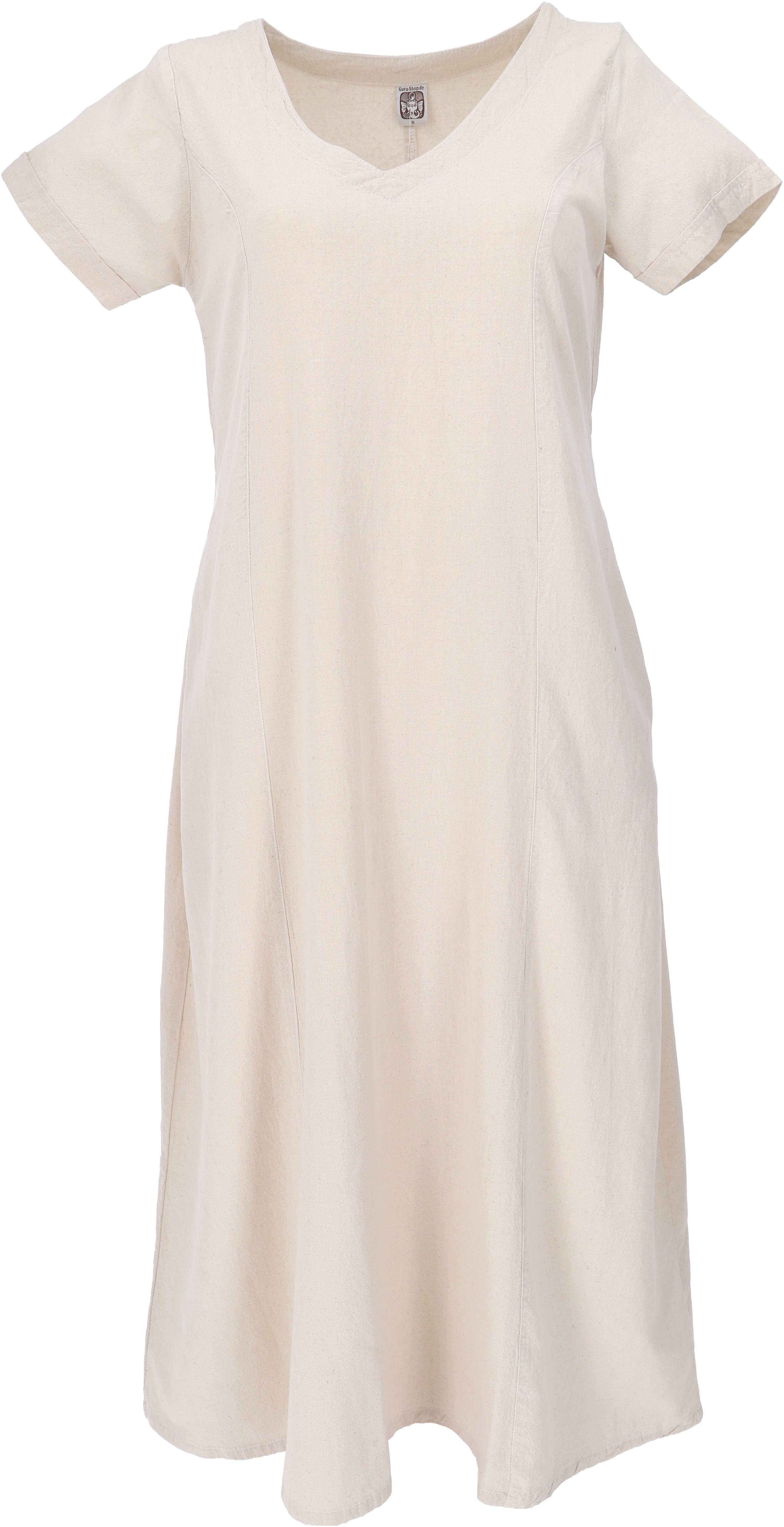 Guru-Shop Midikleid Weiches bequemes Baumwollkleid, Sommerkleid mit.. günstig online kaufen