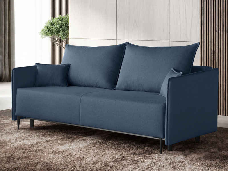 Beautysofa Sofa Modernes bequemes stilvolles KYOTO-Sofa, Große Schlaffläche 145x200cm