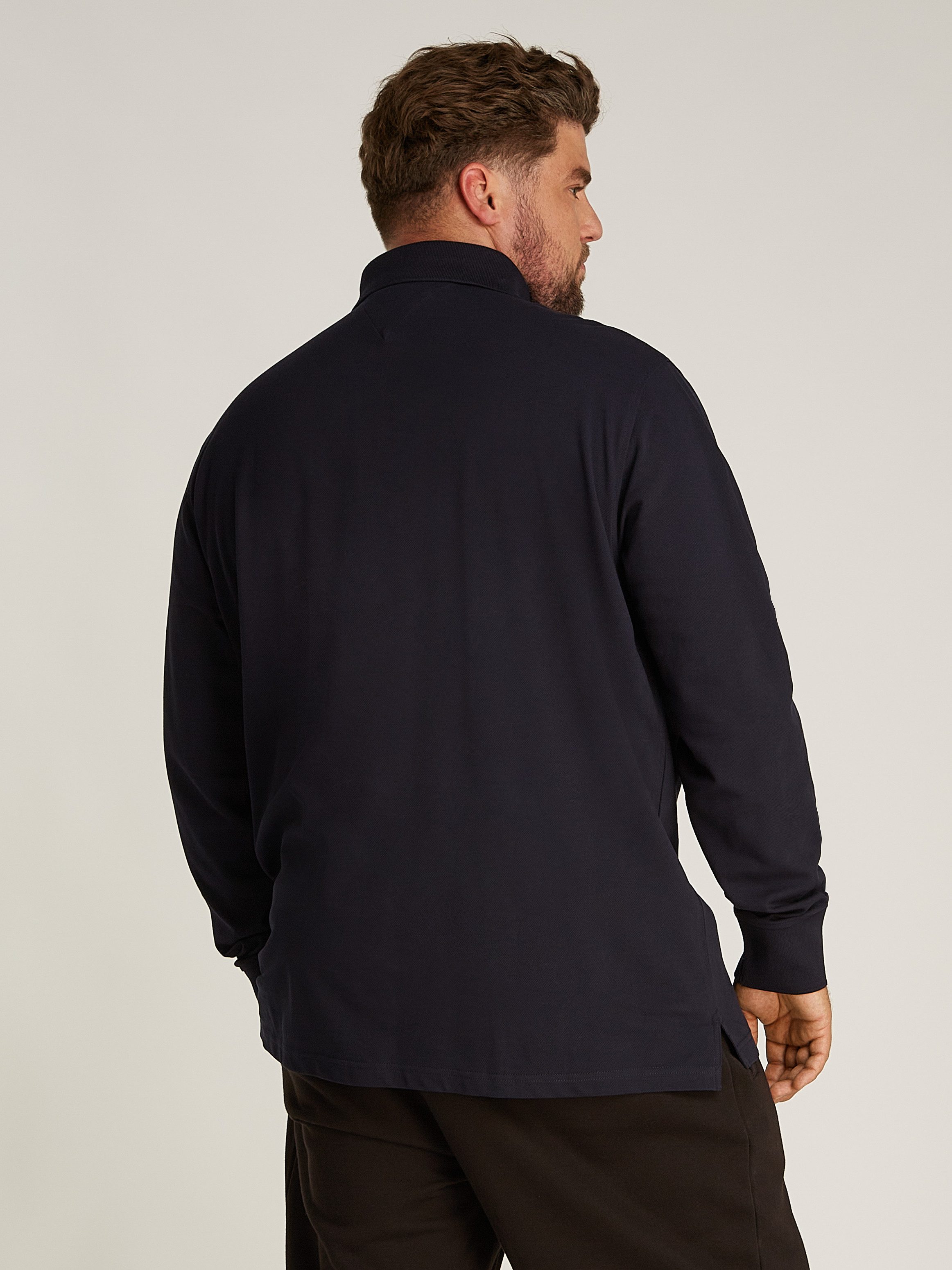 Tommy Hilfiger Big & Tall Langarm-Poloshirt BT-1985 REGULAR LS POLO-B in Großen Größen