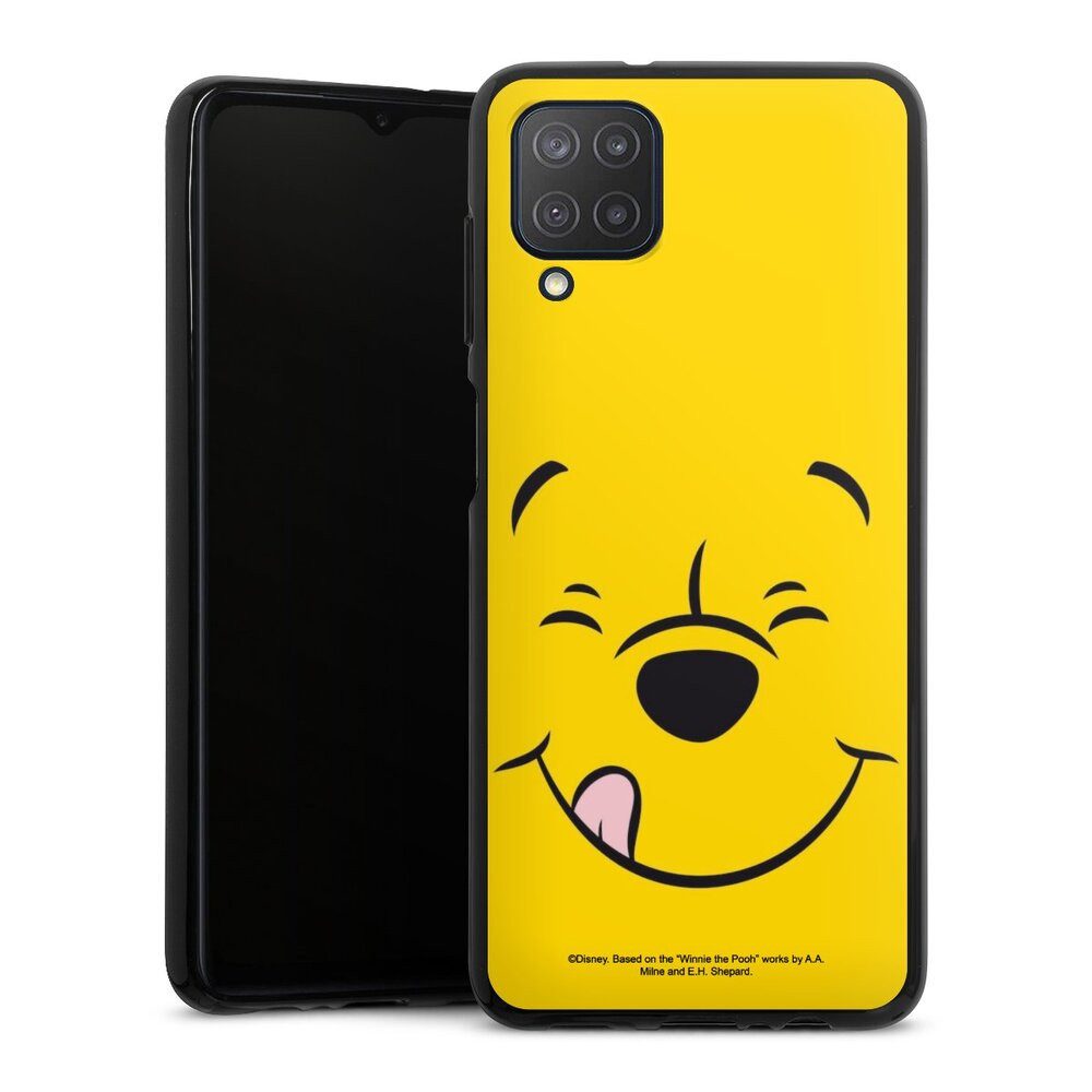 DeinDesign Handyhülle Winnie Puuh Offizielles Lizenzprodukt Disney Puuh Closeup, Samsung Galaxy M12 Silikon Hülle Bumper Case Handy Schutzhülle