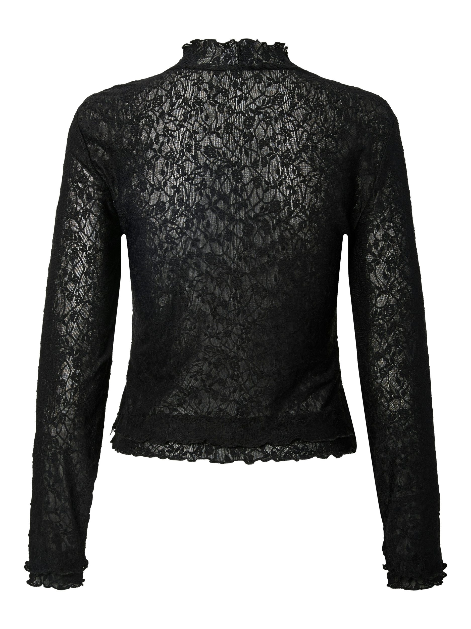 pieces Langarmbluse PCOLLIE LS LACE TOP JRS FSY PP günstig online kaufen