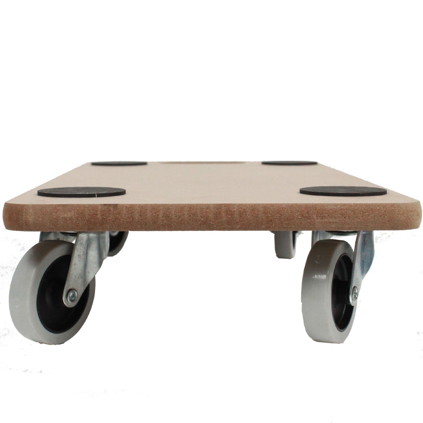 TRUTZHOLM Transportroller 2er Set Transportroller SOFT WHEEL indoor MDF Platte 200 kg, (Set, 5-St), mit 4 hellen Lenkrollen