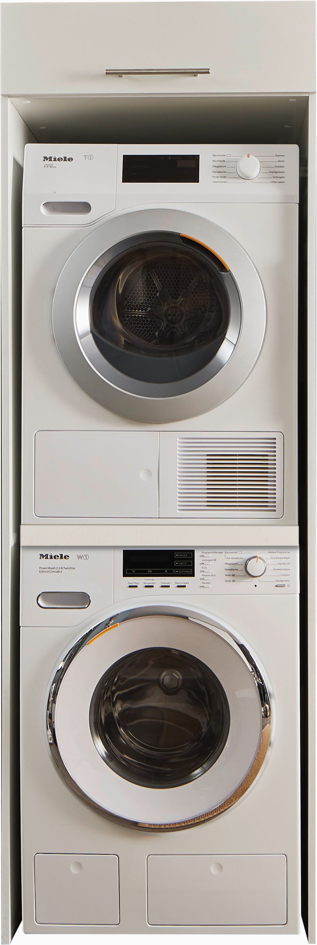 Laundreezy Waschmaschinenumbauschrank LAUNDREEZY LDL Topseller, Breite 67,5 cm, höhenverstellbare Füße, Soft-Close