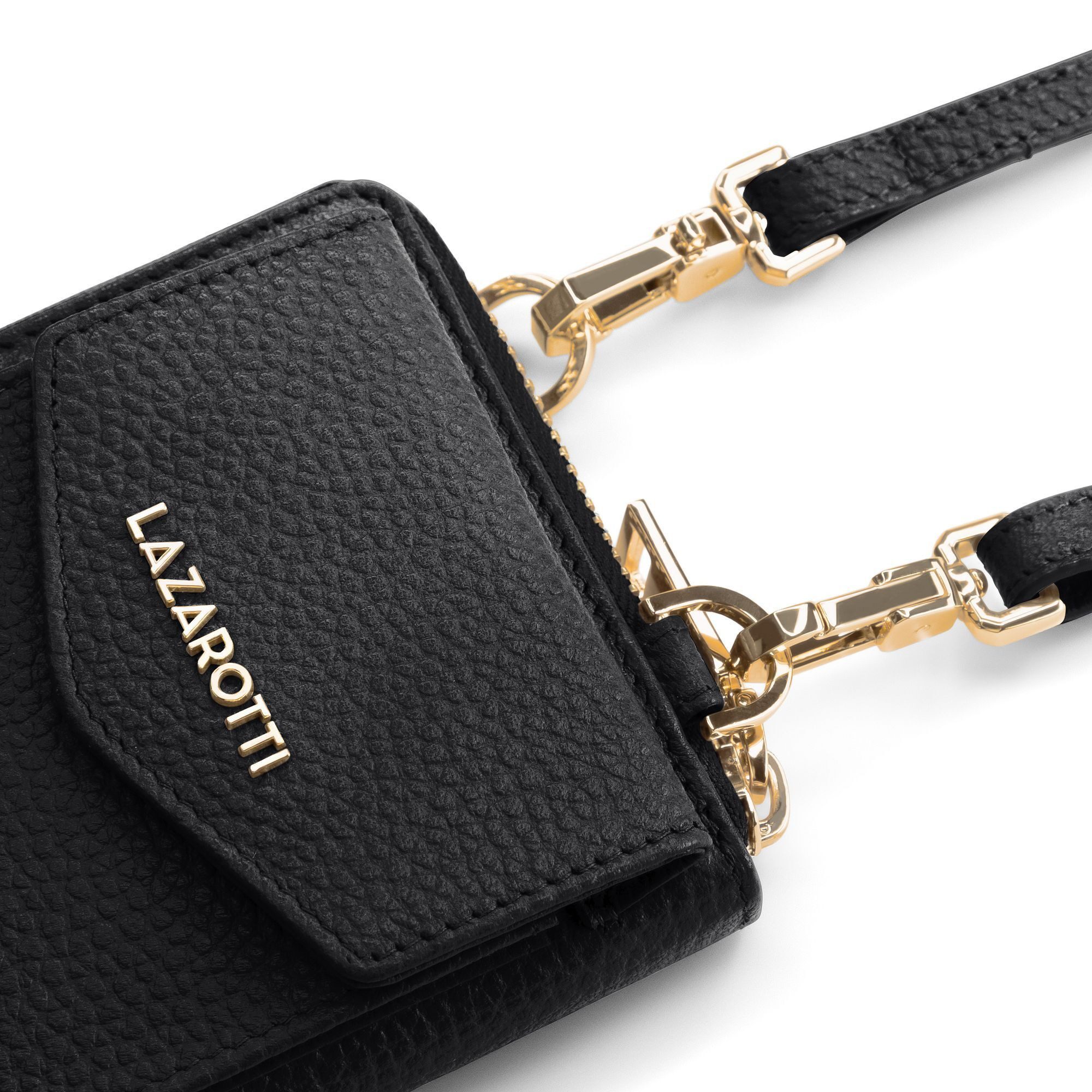 Lazarotti Smartphone-Hülle Bologna Leather Zip-Around Geldbörse Handytasche Leder 19 cm – Bild 4 von 5