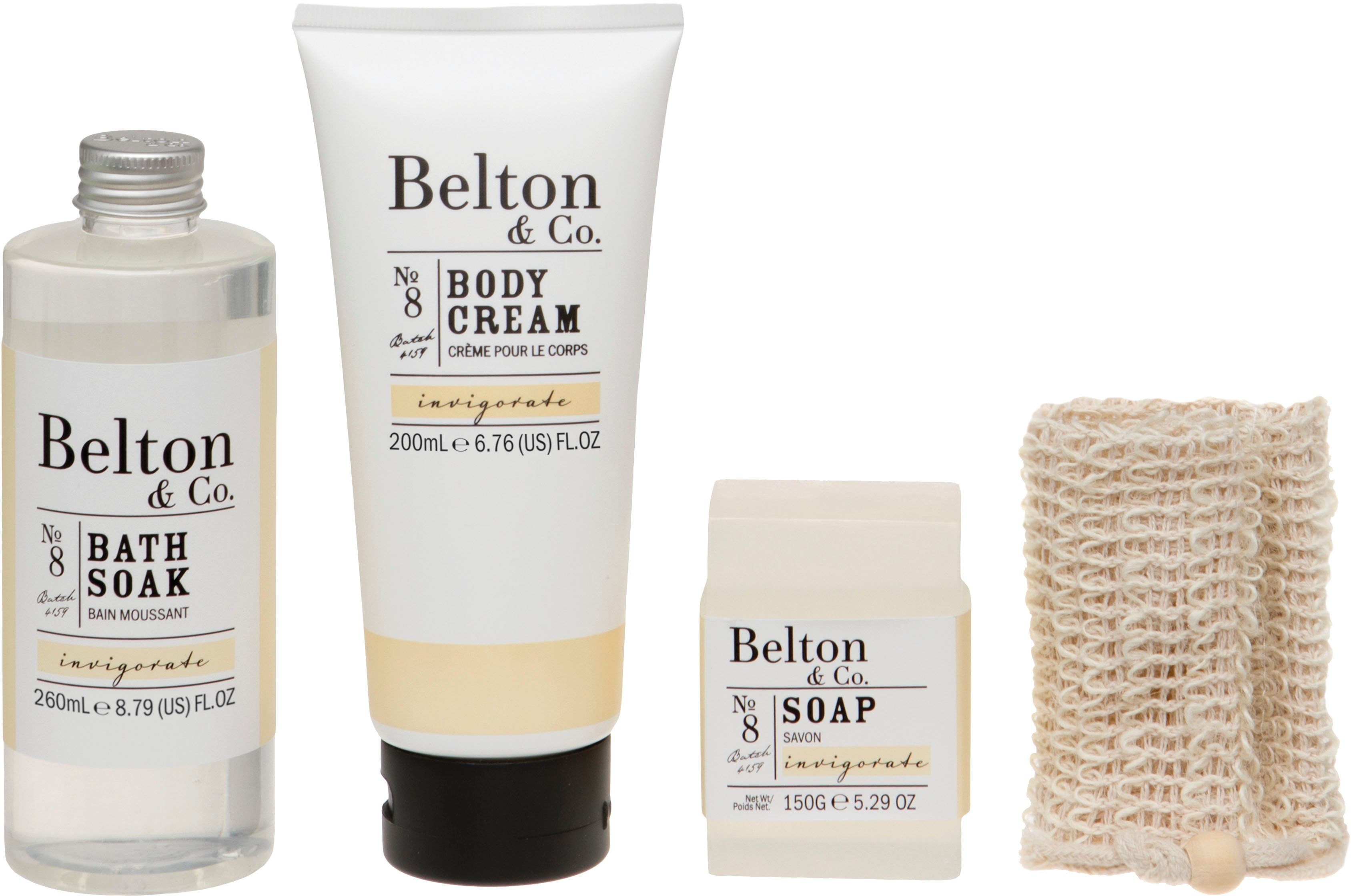 Damen Hautpflege Hautpflege-Set Belton & Co - Invigorate Bath & Body Set, 4-tlg.