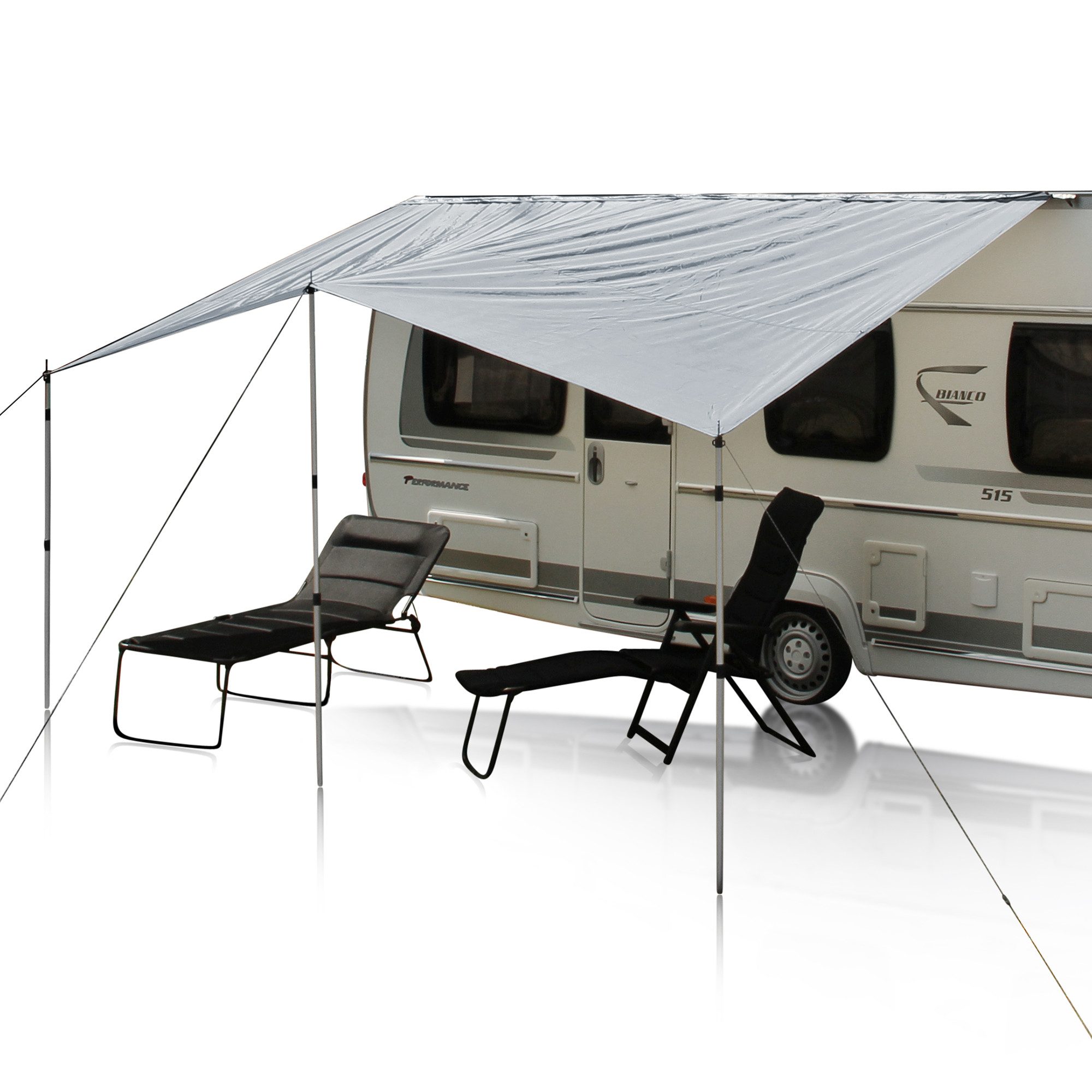 yourGEAR Sonnensegel yourGEAR Wohnwagen Sonnensegel Caravan Tarp 4,5 x 2,4 m Sonnendach