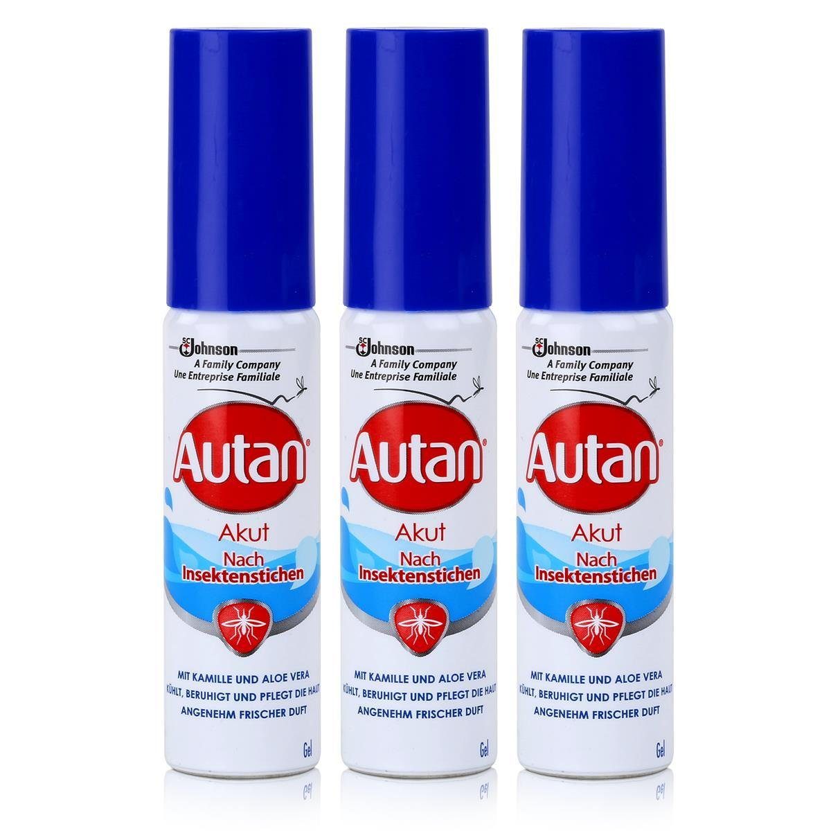 Insektenspray Autan nach Insektenstichen AKUT 25ml Gel - mit Kamille und Aloe Vera (