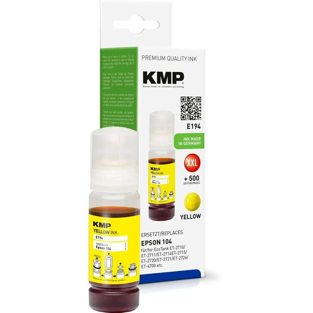 KMP KMP E194 Druckerpatrone 1 Stück(e) Kompatibel Gelb Tintenpatrone