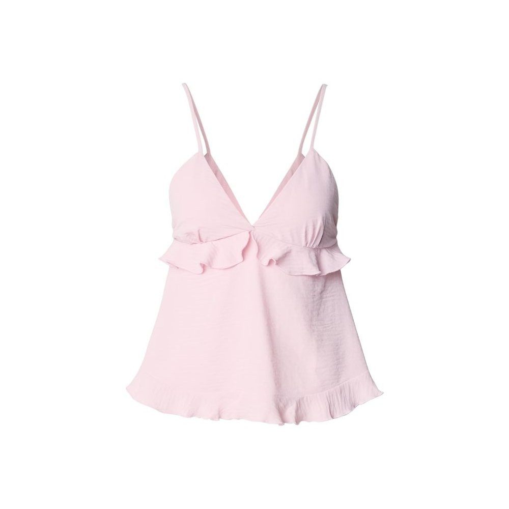 URBAN CLASSICS Shirttop Ruffled Structured Cami Top