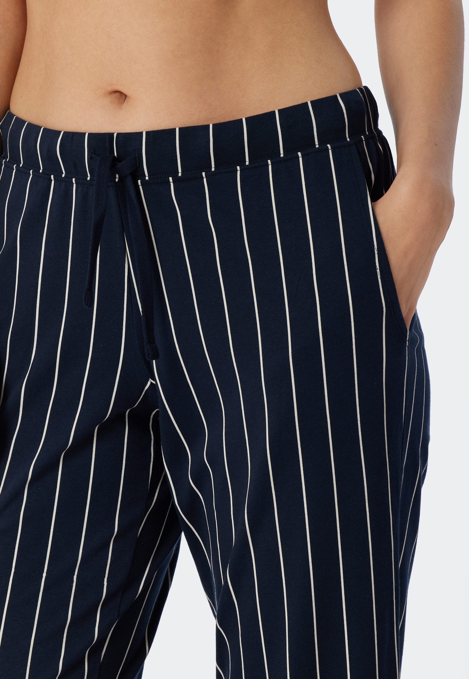 Schiesser 3/4-Hose Mix + Relax seitliche Taschen, Bindeband – Bild 5 von 5