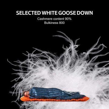 autolock Daunenschlafsack Deckenschlafsack Schlafsäcke für Erwachsene, für Erwachsene, ultraleicht & tragbar, - 8 ~ 11℃