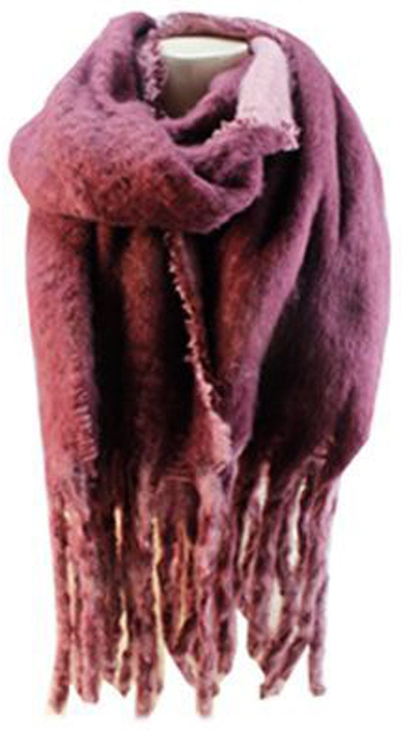 chic4home Schal Winter Weave, (1-St. 1-teilig), Damen Schal ca.40x180cm Double-Tone weiches Alpaka-Gefühl