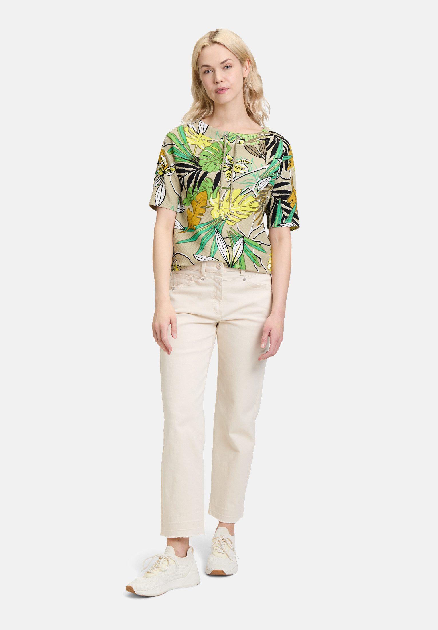 Betty Barclay Kurzarmshirt Damen mit Rippenstruktur (1-tlg) Material
