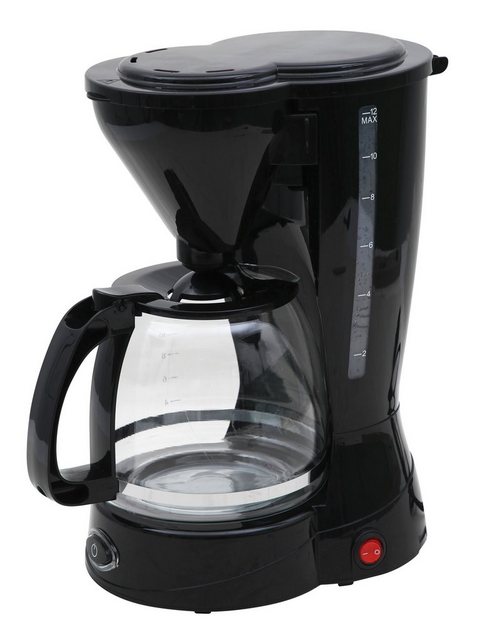 DESKI Filterkaffeemaschine, 1.5l Kaffeekanne, Dauerfilter oder Papierfilter 2, Kaffeemaschine 12 Tassen Filterkaffeemaschine Glas Kanne Kaffee Maschine 800W