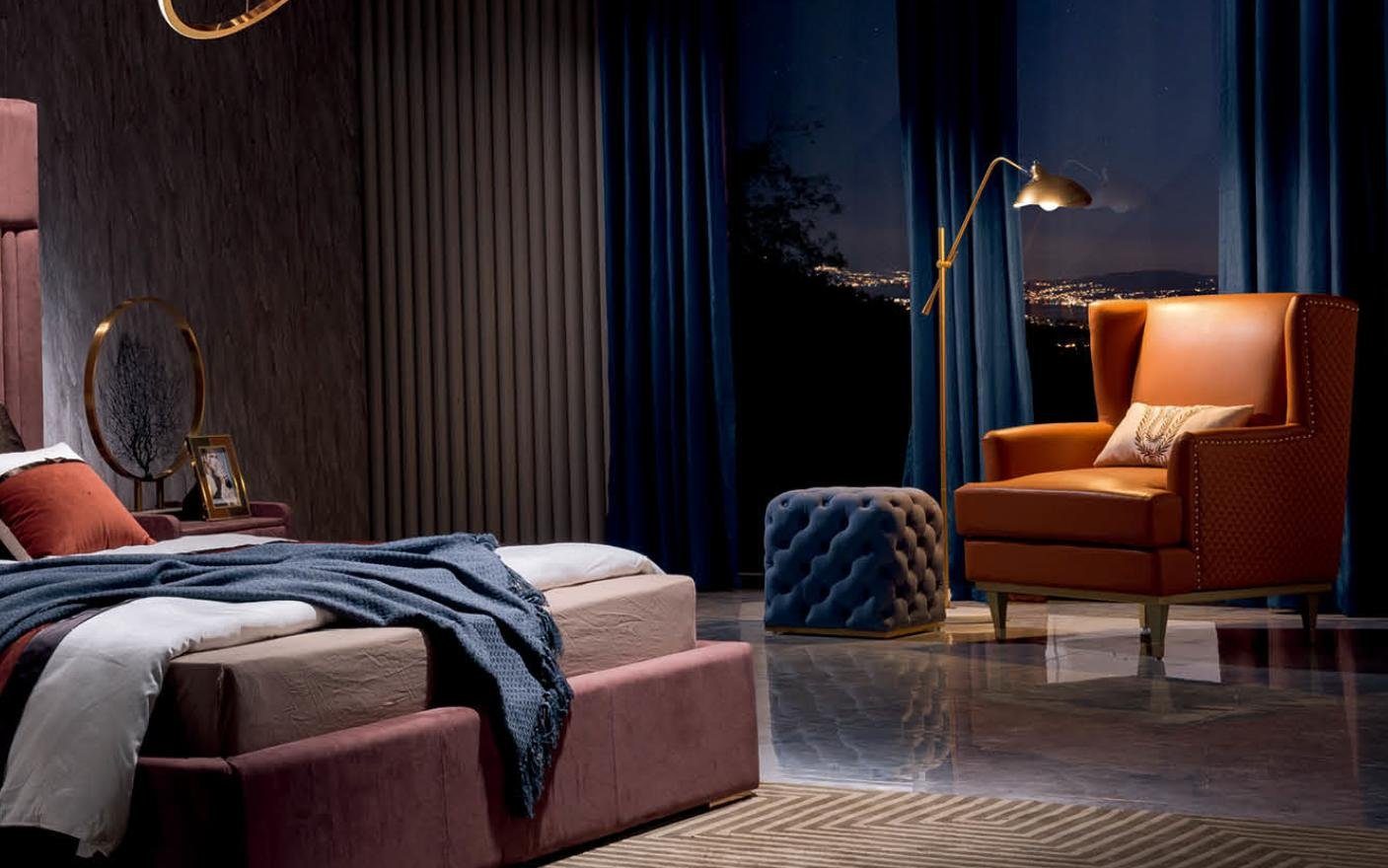 JVmoebel Betten Hotel Design Doppel Bett Klassisch Polster Bett, Schlaf Luxus