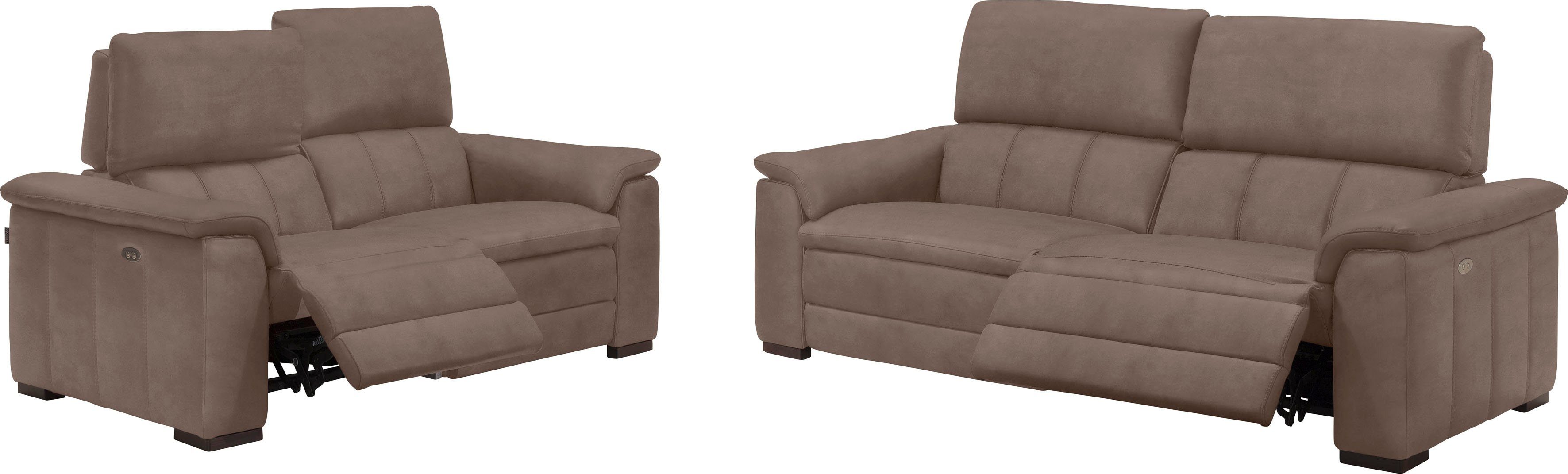 Egoitaliano Polstergarnitur Capucine, bequem, zeitlos elegant, hochwertiges Set, bestehend aus einem 2-Sitzer und einem 2,5-Sitzer