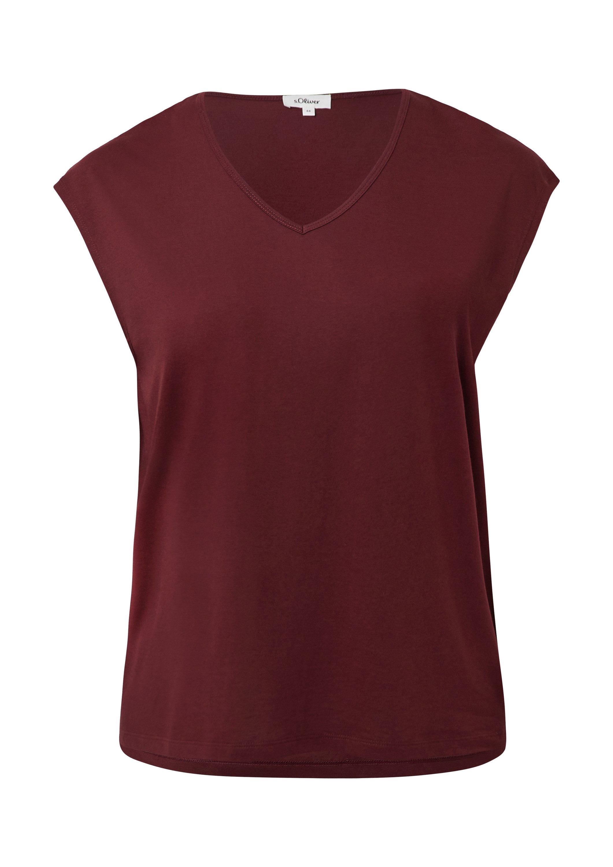 s.Oliver Kurzarmshirt T-Shirt T-Shirt mit V-Ausschnitt günstig online kaufen