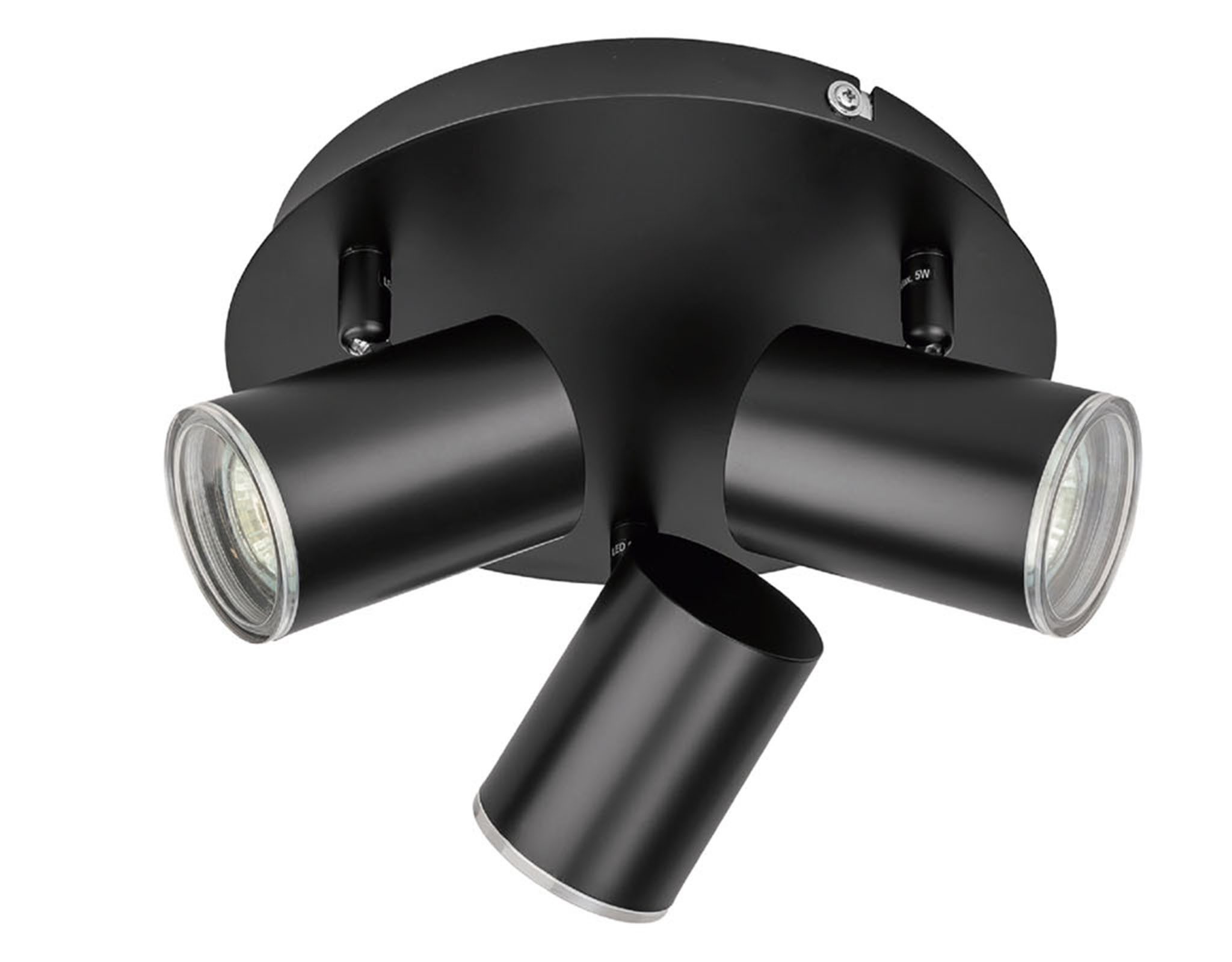 Livarno home Deckenleuchten LIVARNO home LED-Badleuchte IP44 3flammig schwa günstig online kaufen