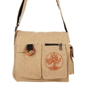 KUNST UND MAGIE Schultertasche Damen Baum der Liebe Hippie Handtasche +Schulterriemen Lebensbaum