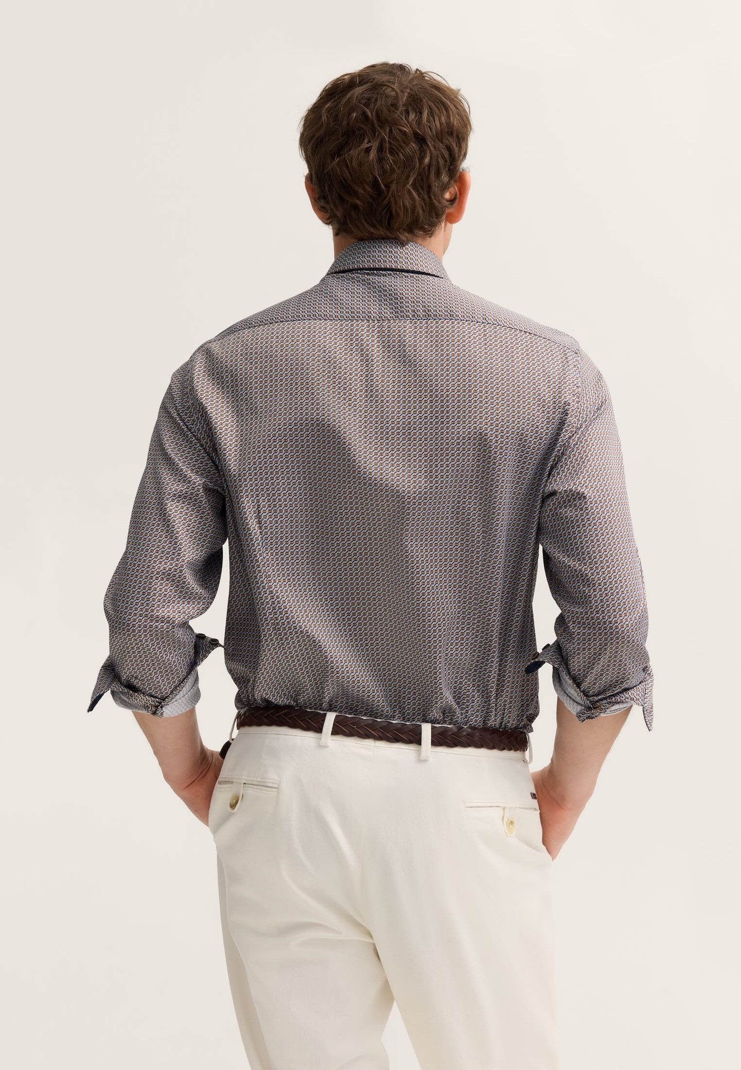 bugatti Businesshemd Modern Fit bedruckt mit Easy-Care