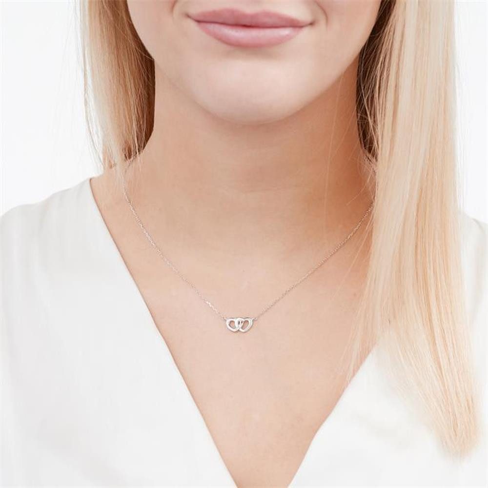 Unique Collier 585er Weißgold-Collier H...