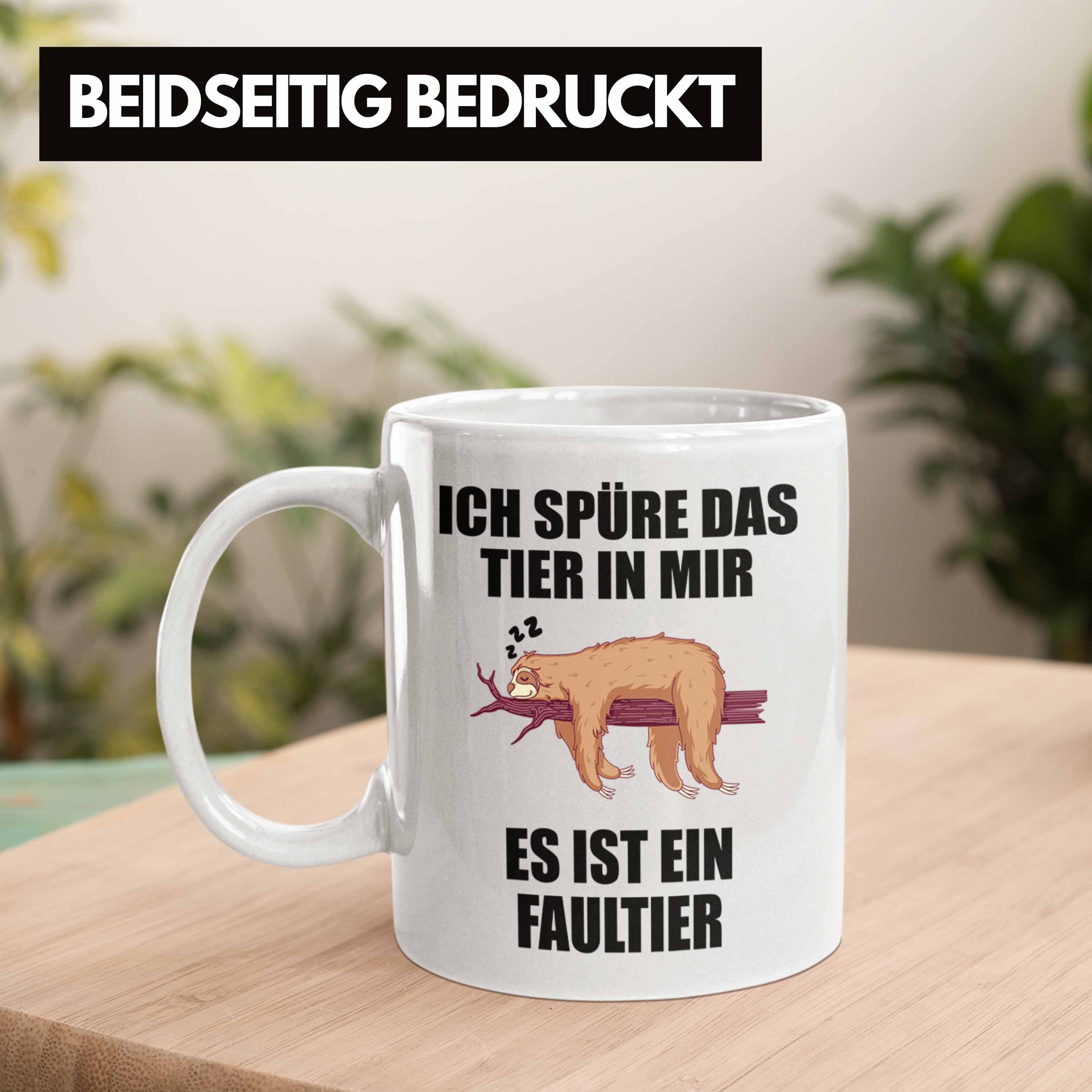 - Tasse Arbeitskollege Tasse Weiss Mitarbeiter Spruch Faultier Lustige mit Trendation Frauen Männer Geschenk Trendation