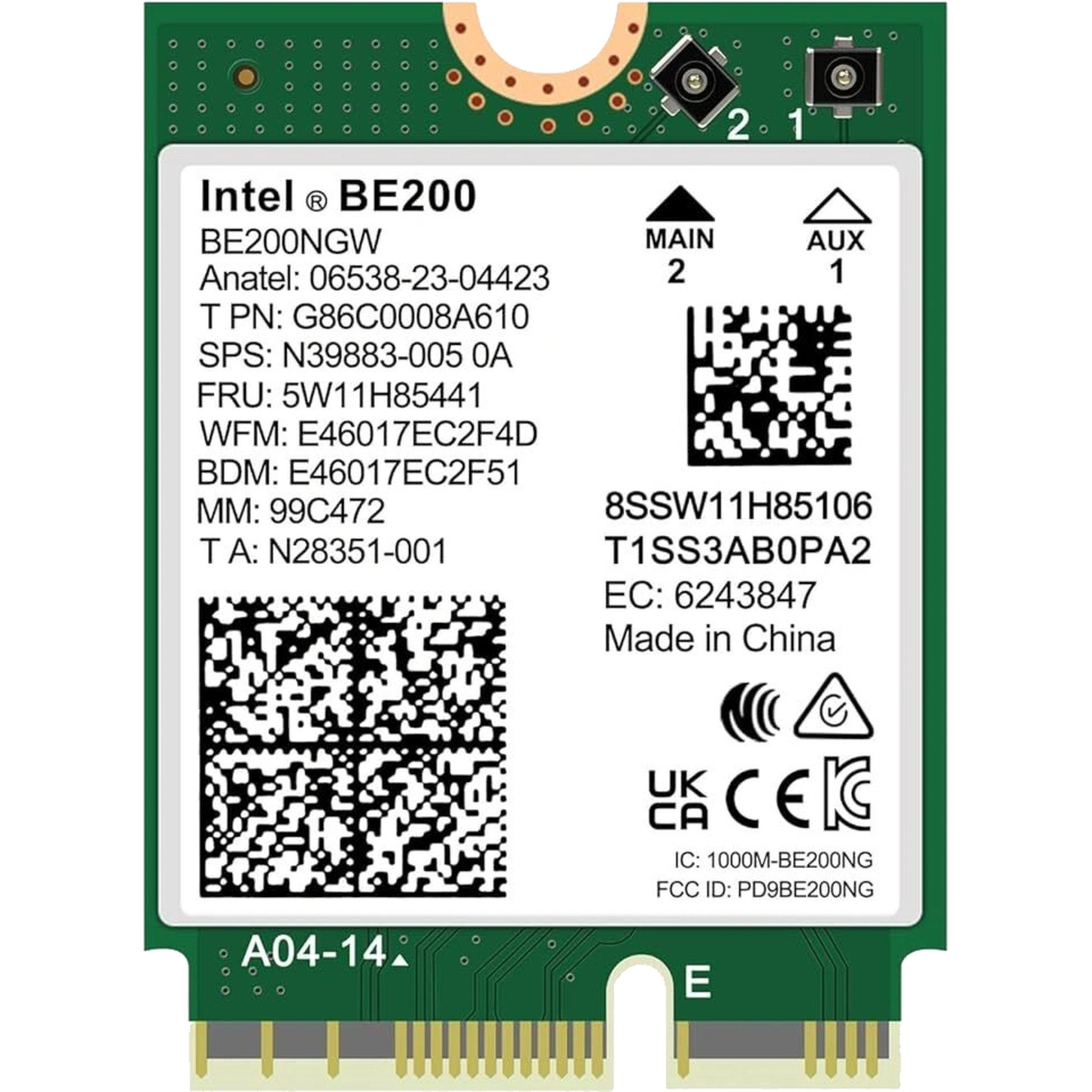 Intel® Wi-Fi 7 BE200 vPro, WLAN-Adapter Netzwerk-Adapter