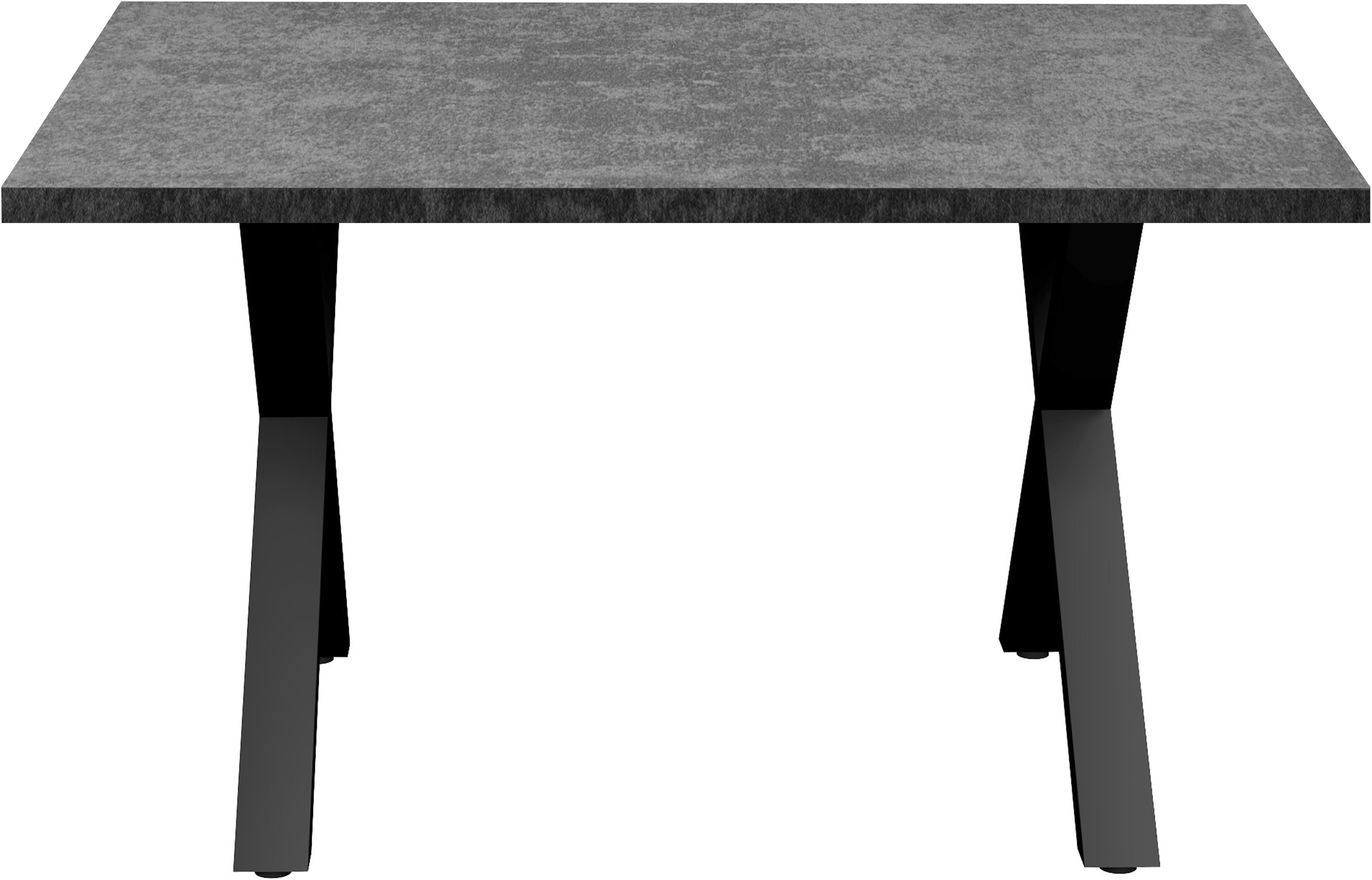 Mäusbacher Esstisch Big System Metall, Metallgestell in X Form