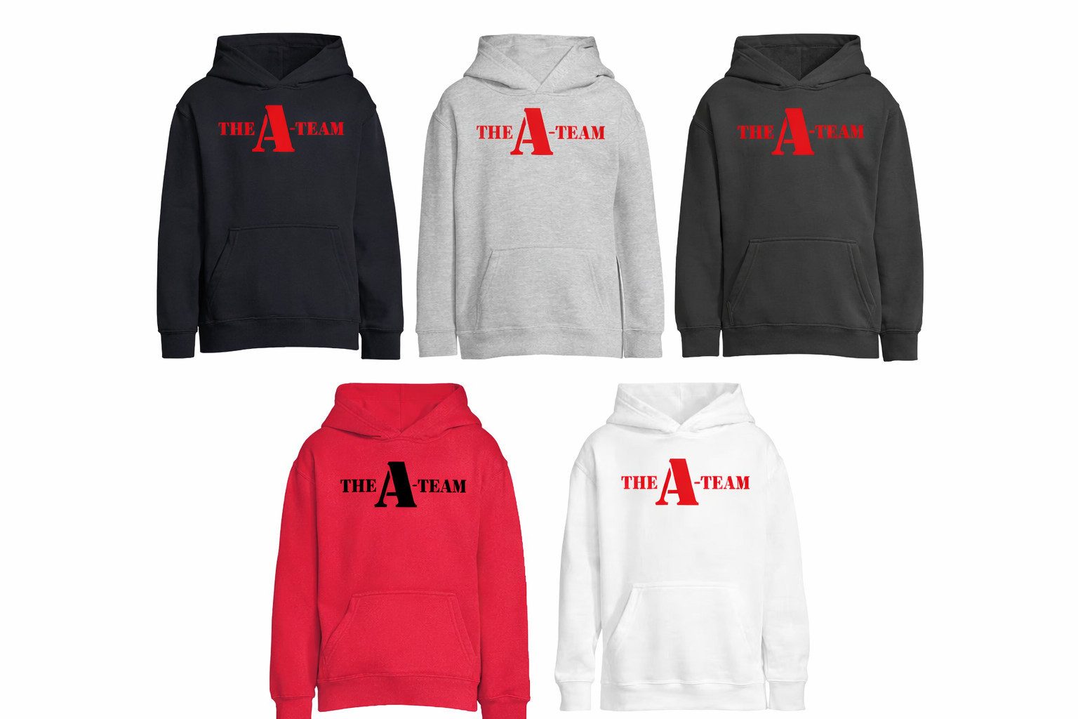 Blondie & Brownie Hoodie Kinder Jungen & Mädchen A Team Logo Print Van Bus Murdock Hannibal Kinder Hoodie Film Serien Motiv Print Streetwear Kapuze