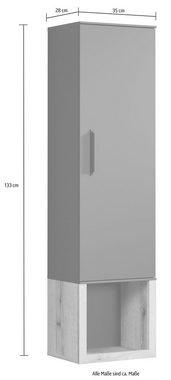 INOSIGN Hängeschrank Premont (1-St) ca. 35 cm breit, zweifarbiger Schrank, moderne Eiche, Wandmontage