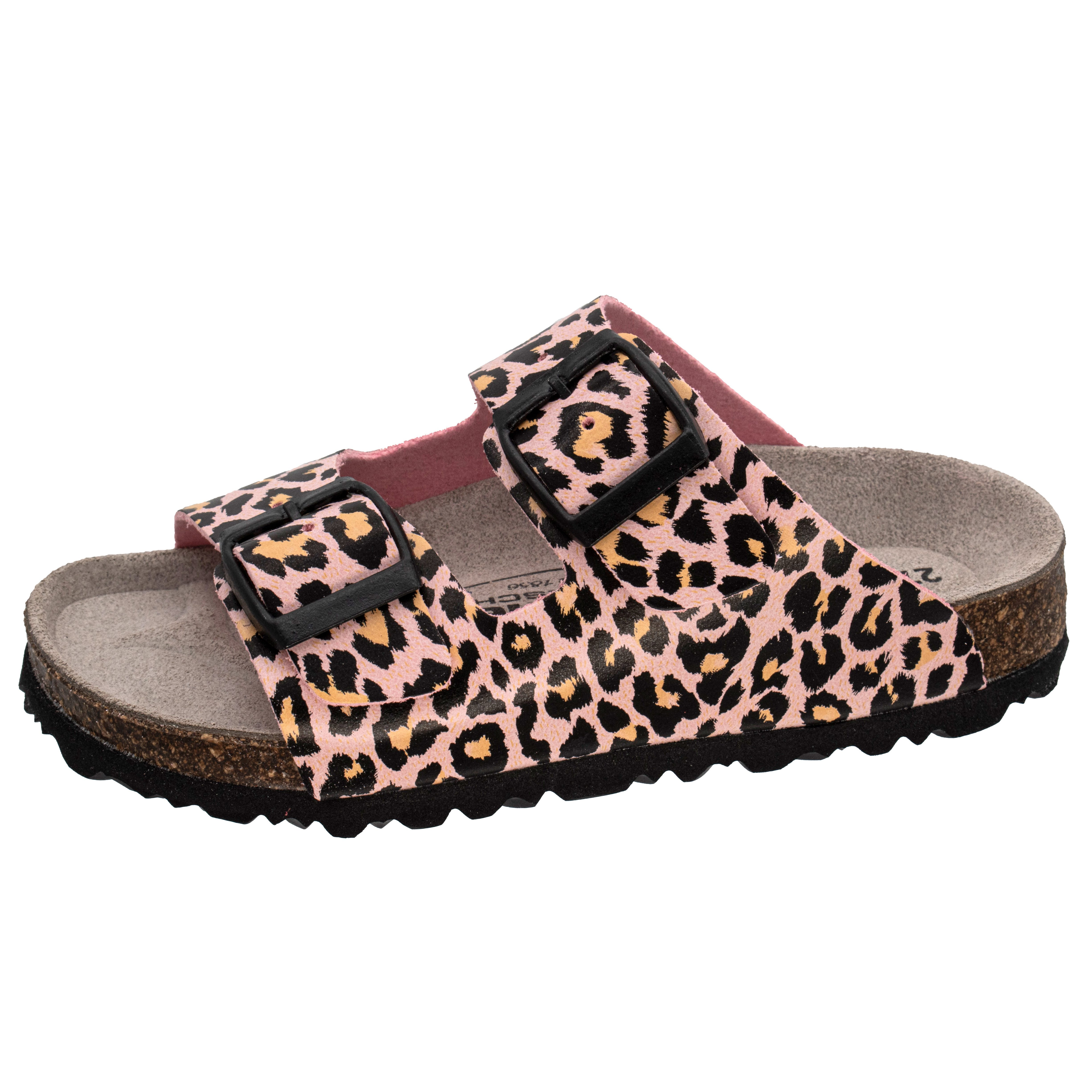 Fischer-Markenschuh Hawaii Pantolette aus Vegano, Microtex-Futter, ergonomisch geformtes Lederfußbett