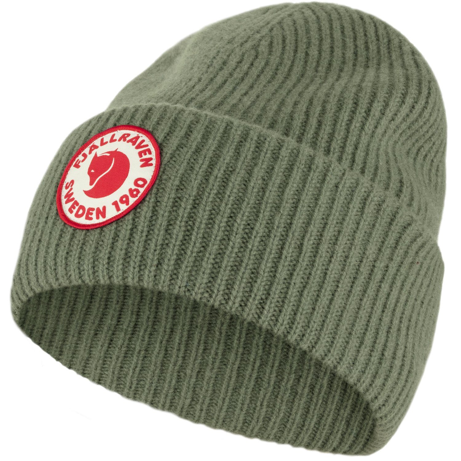Fjällräven Beanie Fjällräven Unisex Beanie 1960 Logo Hat caper green