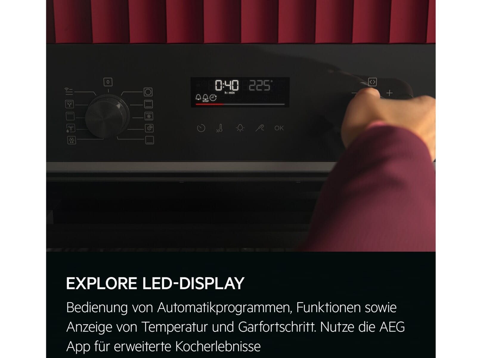 AEG Backofen-Set, mit kein Auszug vorhanden, Pyrolyse-Selbstreinigung, Timer, TouchControl-Bedienung