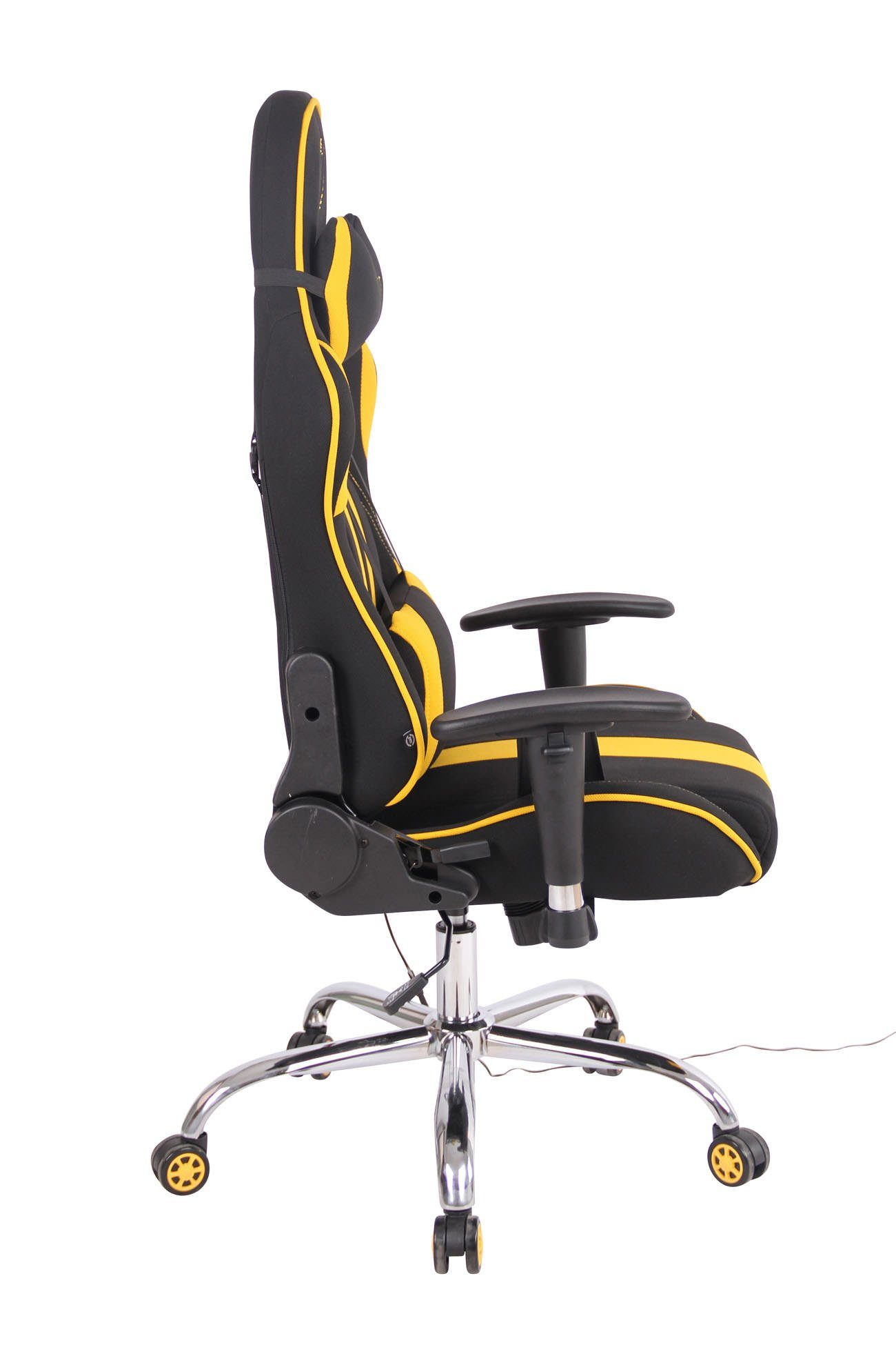 CLP XM Limit Chair Massagefunktion mit schwarz/gelb Stoff, Gaming