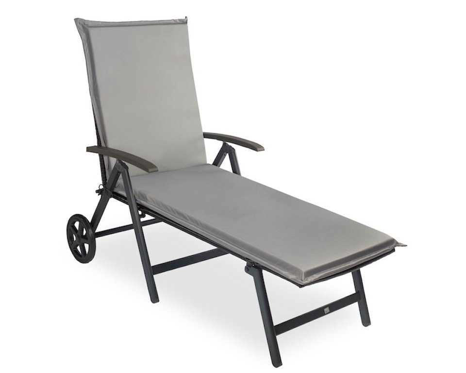 sunnypillow Liegenauflage 190 x 60 cm, 1 Stück Grau