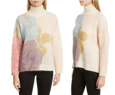 Valentino Strickpullover VALENTINO Camellia Blend Strickpullover Sweater Pullover Pulli