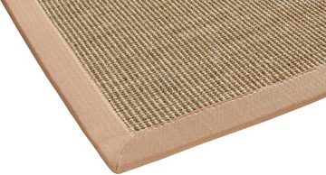 Sisalteppich Mara S2 mit Bordüre, Dekowe, rechteckig, Höhe: 5 mm, Flachgewebe, Material: 100% Sisal, Wohnzimmer