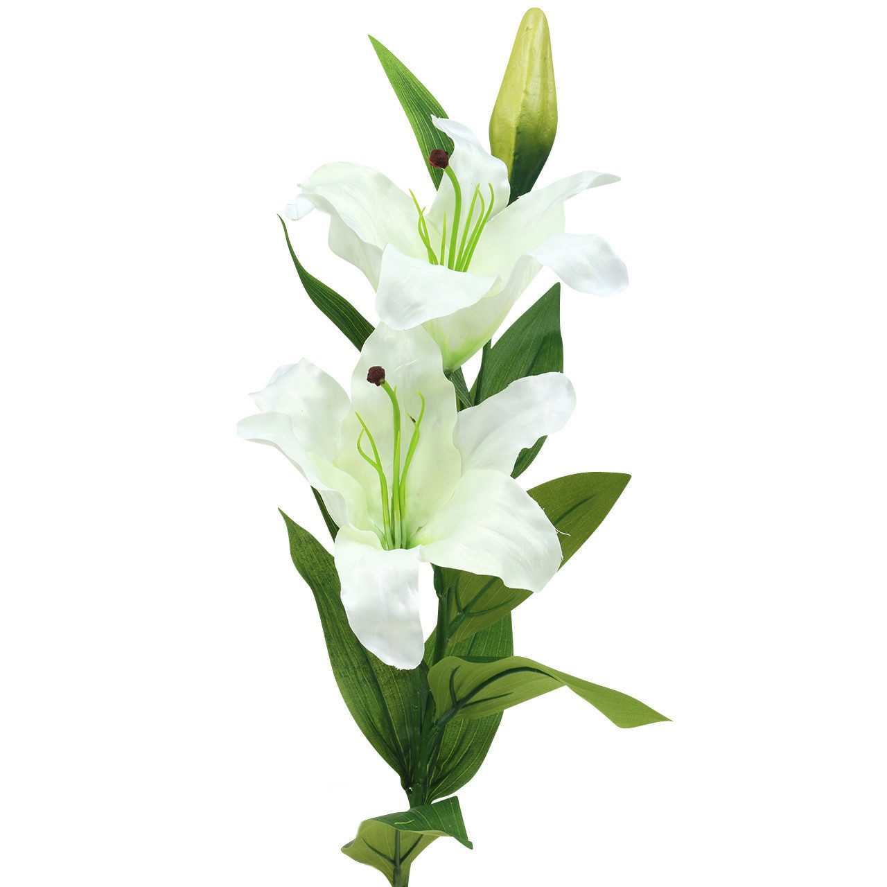 Kunstblume Oster-Lilie Weiß Künstlich Dekoblume 86cm Kunstblume