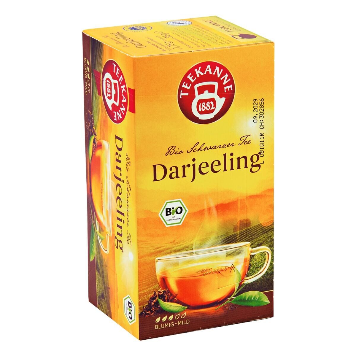 TEEKANNE Tee Bio Darjeeling, 20 Beutel, Schwarztee-Mischung