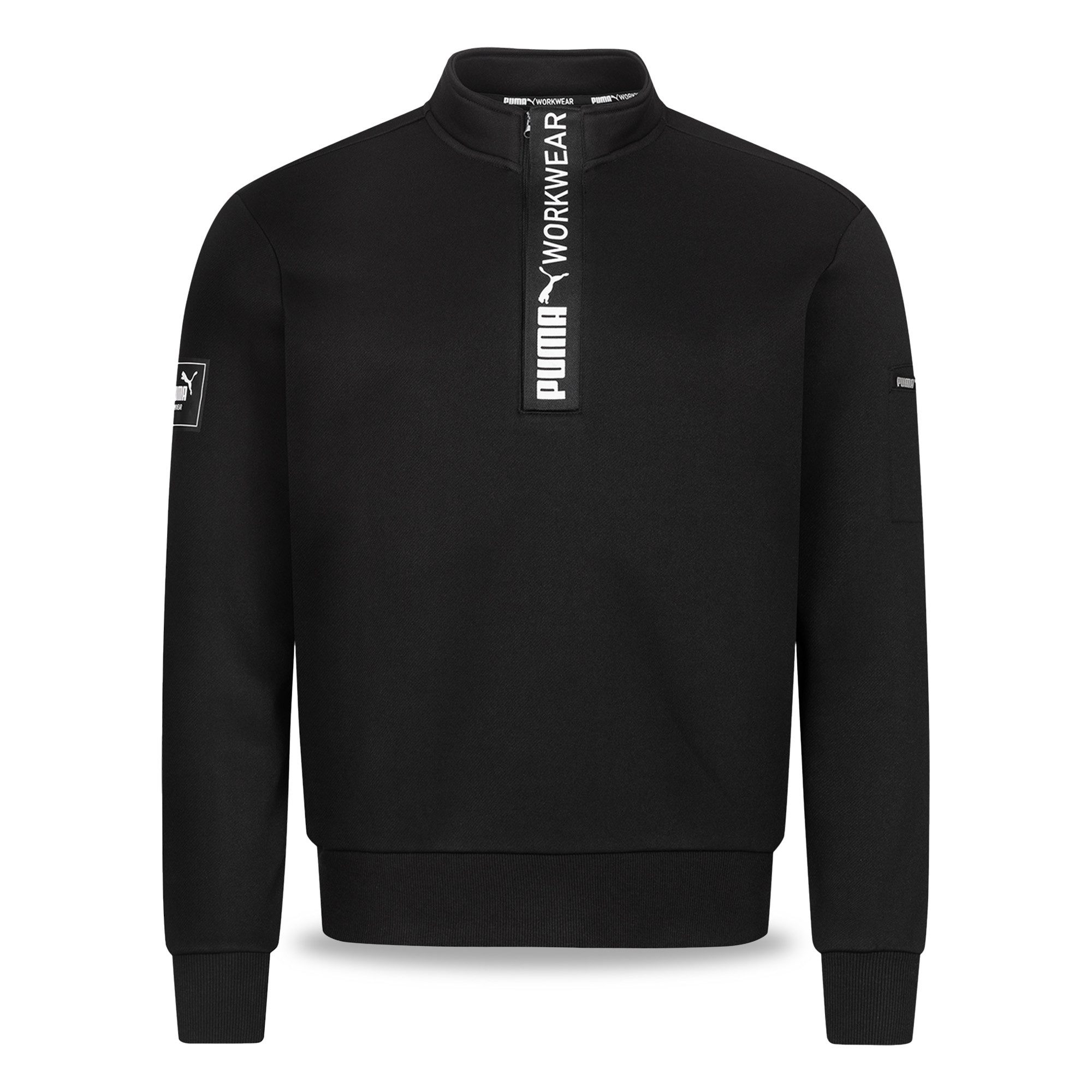 PUMA Workwear Sweatshirt ADVANCED Herren Пуловеры mit Reißverschluss mit Utility Fach Robustes und atmungsaktives Gewebe - Für Handwerk und Logistik
