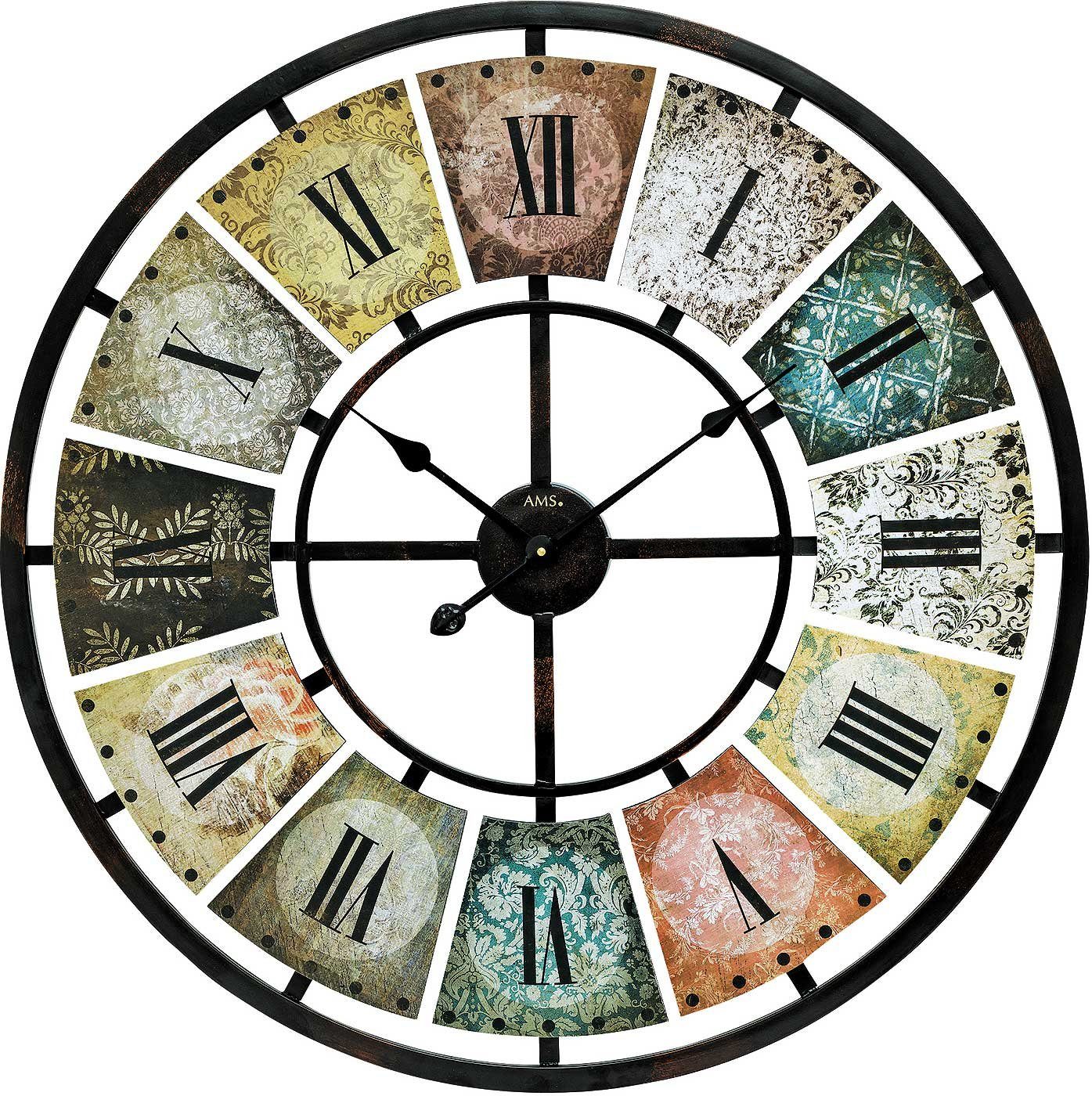 AMS Wanduhr XXL Wanduhr 80 cm günstig online kaufen