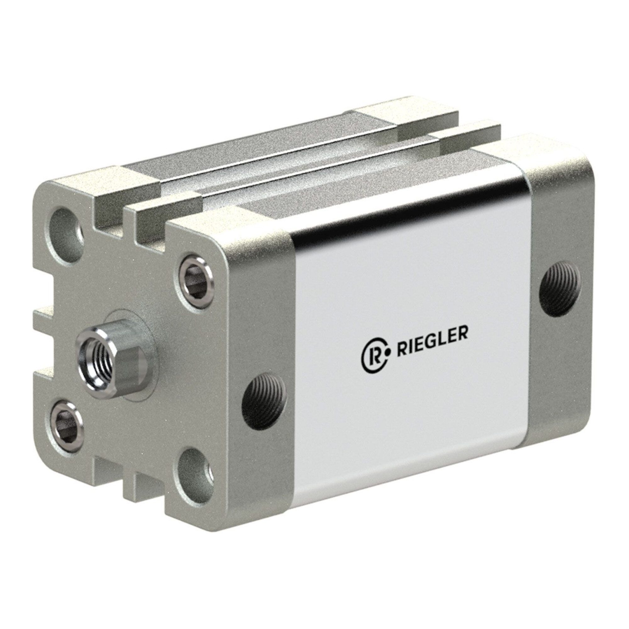 RIEGLER Zylinder Riegler Kompaktzylinder, doppeltwirkend, IG, K-Ã˜ 20, Hub 10, M5, ISO2