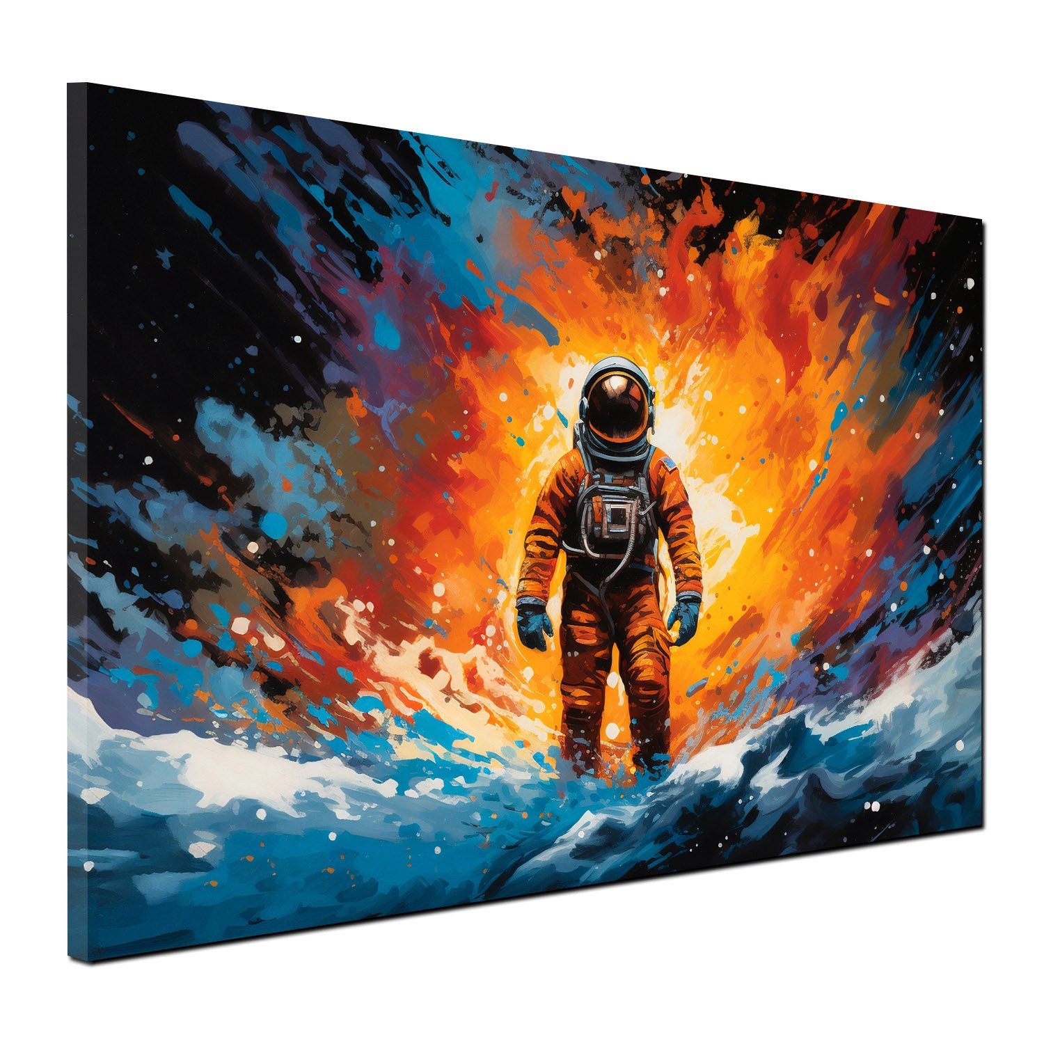 Artedinoi Leinwandbild Astronaut Wandbild Leinwandbild abstrakt Weltraum Kunstdruck XL Wandde