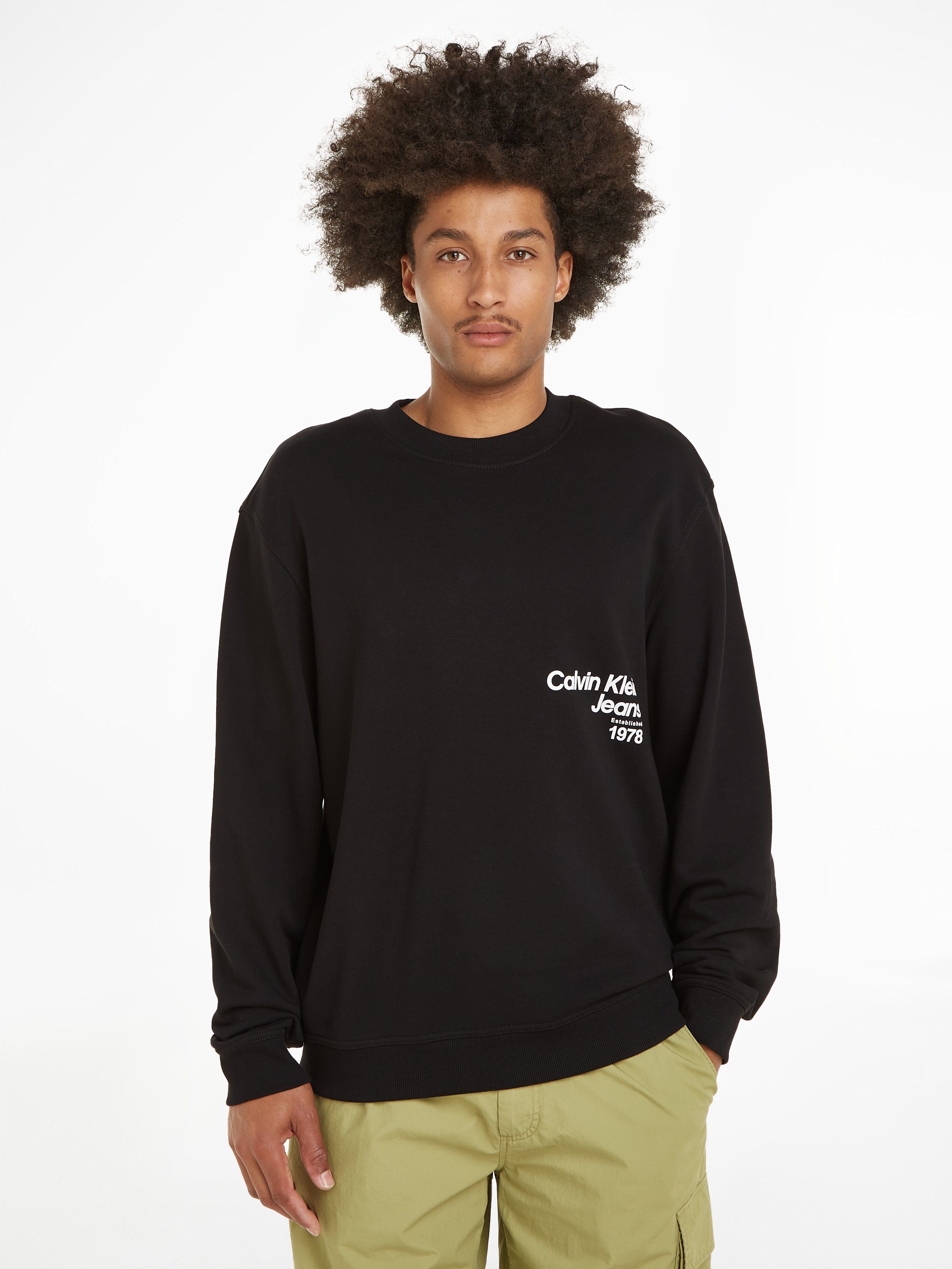 Sweatshirt DIFFUSED LOGO CREW NECK