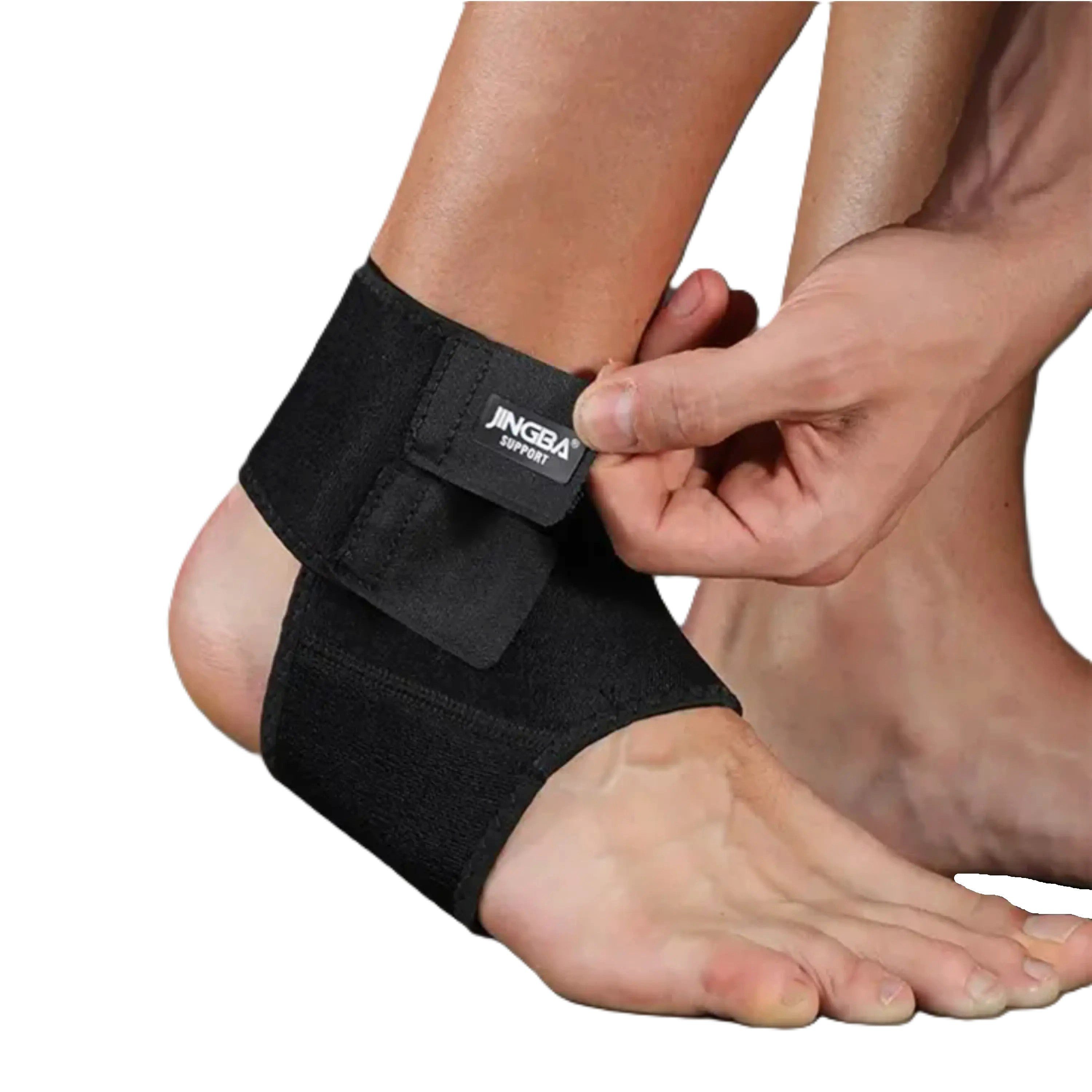 Sport-Knight® Fußgelenkbandage Neopren-Fußgelenk-Bandage, mit Klettverschluss, maximaler Tragekomfort