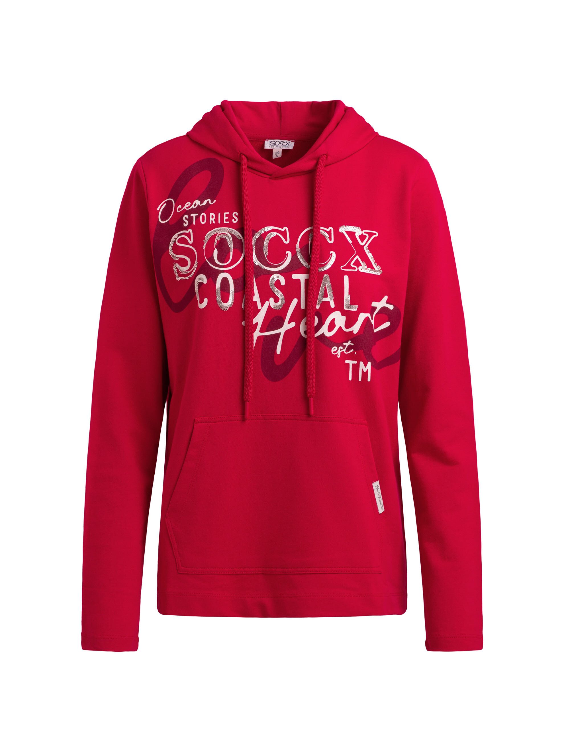 SOCCX Kapuzensweatshirt mit Pailletten-Schriftzug – Bild 2 von 5